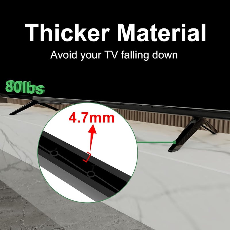 Motiexic Non-Universal TV Stand Only for Insignia TV Legs Replacement with Screws Set, Only for Insignia Roku TV Stand Legs Using Correct Stand Hole as Marked, Please Refer to The Picture 2 to Confirm - Image 5